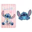 Disney Lilo és Stitch, A csillagkutya Chill Belly polár takaró és forma párna szett