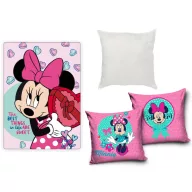   Disney Minnie Sweets Fashion polár takaró, párnahuzat és párna szett 3 db-os
