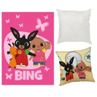   Bing Butterflies Room polár takaró, párnahuzat és párna szett 3 db-os