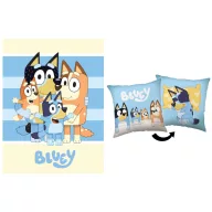 Bluey Happy Sleep polár takaró és párna szett, 2 részes