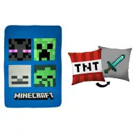   Minecraft Bad Sword polár takaró és párna szett, 2 részes