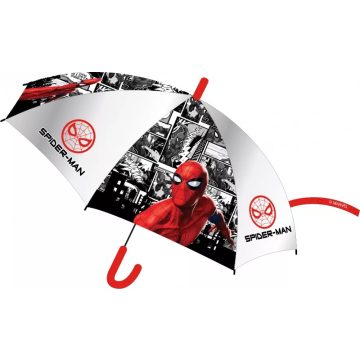   Pókember gyerek félautomata átlátszó esernyő szürke Ø74cm