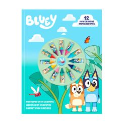 Bluey Life füzet + mini zsírkréta szett