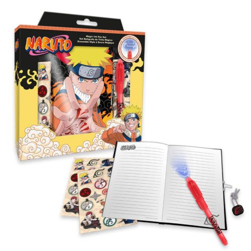 Naruto napló + mágikus toll szett