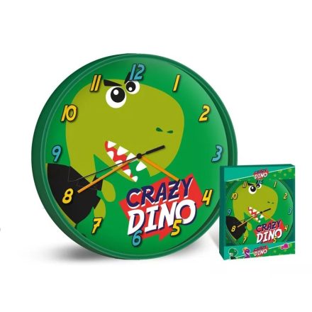 Dinoszaurusz falióra crazy 25cm 