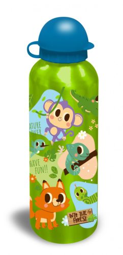 Állatos alumínium kulacs into the forest zöld 500ml