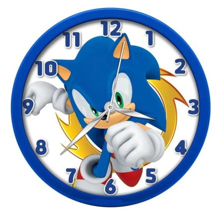 Sonic a sündisznó falióra 25cm