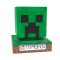 Minecraft Creeper 3D noćna svjetiljka i budilica