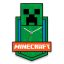 Minecraft Green XL zidni sat 50 cm