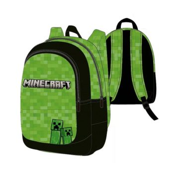 Minecraft iskolatáska hátitáska creeper zöld 40cm 