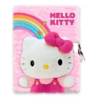 Hello Kitty Rainbow 3D plišani A5 dnevnik s bravom