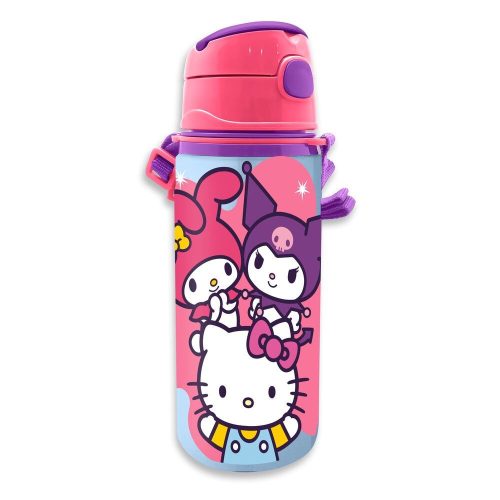 Hello Kitty Friends alumínium kulacs akasztóval 600 ml