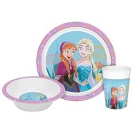   Disney Snježno kraljevstvo Enchanted set posuđa, mikro plastični set u kutiji