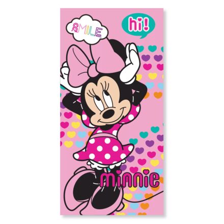 Disney Minnie törölköző fürdőlepedő szív 70x137cm (Fast Dry)