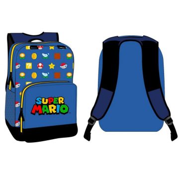 Super Mario hátizsák kék 35cm