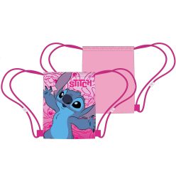   Disney Lilo és Stitch, A csillagkutya Pink Planet sporttáska, tornazsák 40 cm