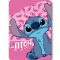 Disney Lilo i Stitch Pink Wave polarno pokrivač 100x140cm
