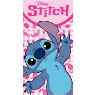   Spider-Man Pink Fun Disney Lilo i Stitch, plažni ručnik sa zvjezdanom psom 70x140cm (Brzo sušenje)