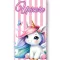 Unikornis Candy Pastel fürdőlepedő, strand törölköző 70x140cm (Fast Dry)