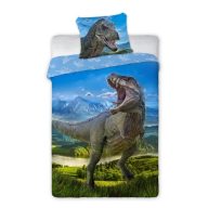 Dinosaurusi T-Rex Komplet posteljine 140×200cm, 70×90 cm