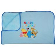 Disney Micimackó plüss babatakaró kék 70x90cm