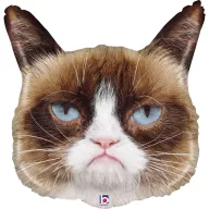 Grumpy Cat Face fólia lufi 61 cm