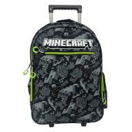   Minecraft Camo Terra školski ruksak s kotačima, torba 46 cm