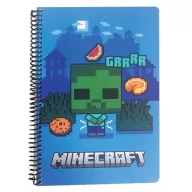 Minecraft Grrrr B/5 vonalas spirál füzet 70 lapos