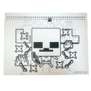 Minecraft Creepers Need Hugs A/4 spirál vázlatfüzet 40 lapos matricával