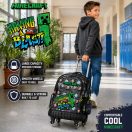 Minecraft Metro Art gurulós iskolatáska, táska 46 cm