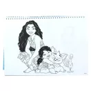 Disney Vaiana Together Again A/4 spiralni skic blok sa 40 listova s naljepnicom