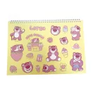 Disney Játékháború Lotso A/4 spirál vázlatfüzet 40 lapos matricával