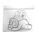 Disney Játékháború Lotso A/4 spirál vázlatfüzet 40 lapos matricával