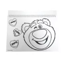 Disney Játékháború Lotso A/4 spirál vázlatfüzet 40 lapos matricával