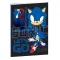 Sonic a sündisznó Go Fast B/5 vonalas füzet 40 lapos