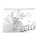 Sonic a sündisznó Speedy A/4 spirál vázlatfüzet 40 lapos matricával