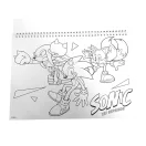 Sonic a sündisznó Speedy A/4 spirál vázlatfüzet 40 lapos matricával