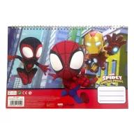   Pókember Spidey Web A/4 spirál vázlatfüzet 40 lapos matricával