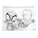 Pókember Spidey Web A/4 spirál vázlatfüzet 40 lapos matricával