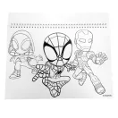 Pókember Spidey Web A/4 spirál vázlatfüzet 40 lapos matricával