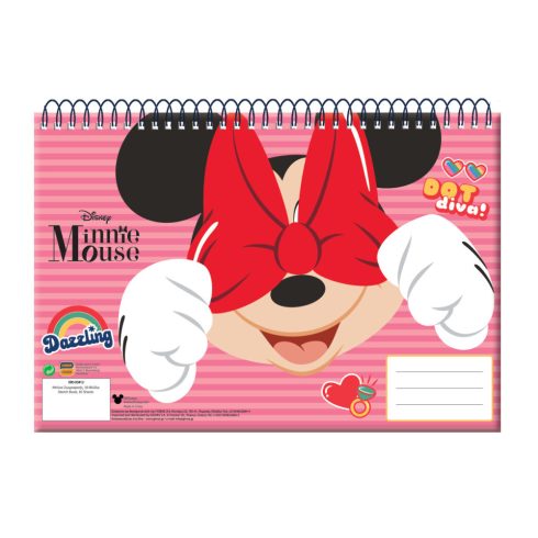 Disney Minnie A/4 spirál vázlatfüzet 30 lapos (wink)