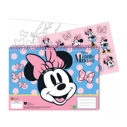 Disney Minnie A/4 spirál vázlatfüzet 40 lapos matricával