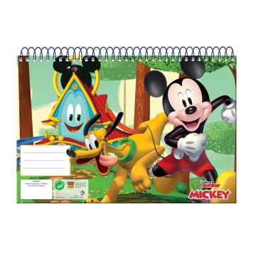 Disney Mickey A/4 spirál vázlatfüzet 30 lapos (fun)