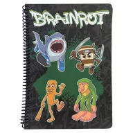Brainrot Green B/5 vonalas spirál füzet 70 lapos