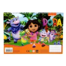 Dora istraživačica Jungle Spiralna bilježnica A/4 s 40 listova i naljepnicom