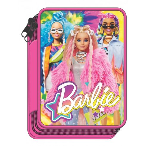 Barbie tolltartó töltött 2 emeletes színes