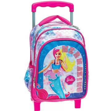Barbie gurulós ovis hátizsák sellő 30cm
