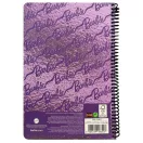 Barbie Purple B/5 vonalas spirál füzet 70 lapos