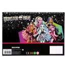 Monster High Crew A/4 spiralna skicirka s 40 listova i naljepnicama