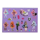 Monster High Crew A/4 spiralna skicirka s 40 listova i naljepnicama